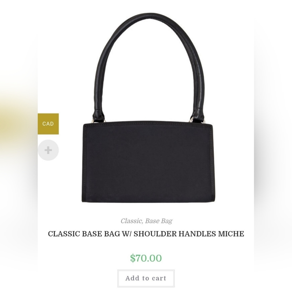 Miche Shoulder Bag (Black) With Burnt Orange Crocodile-Embossed Shell In CHLOE - Picture 14 of 14